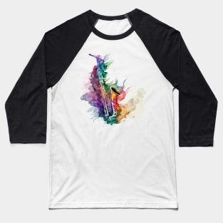 Colorful saxophone Baseball T-Shirt